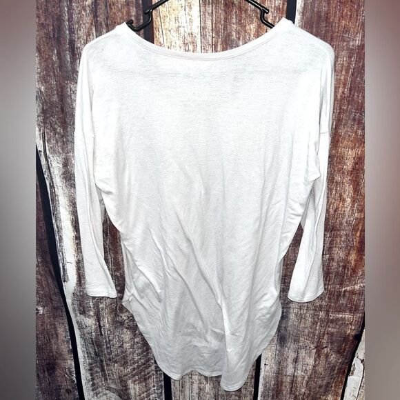 Mudd White Half Sleeve Long Tee - Picture 2 of 3